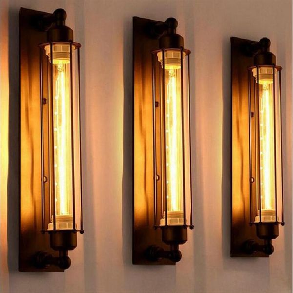 Antiguidades estilo vintage loft industrial vintage edison luz de parede lâmpada barra resturent pingente lâmpadas lustre teto light278r