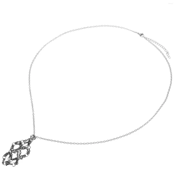 Ожерелья с подвесками, кристаллический камень, держатель, сетка, ожерелье из нержавеющей стали, клетка-цепочка