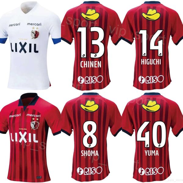 Clube J1 League Soccer Kashima Antlers 13 Kei Chinen Jersey 37 Yuki Kakita 14 Yuta Higuchi 21 Diego Pituca 40 Yuma Suzuki Camisa de Futebol Kits Uniforme 23 2024 Equipe Masculina