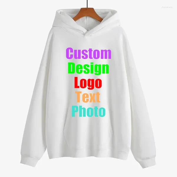 Женские толстовки 2023 с логотипом на заказ, бархатный женский осенне-зимний пуловер с капюшоном, тяжелый однотонный свободный пуловер в европейском и американском стиле