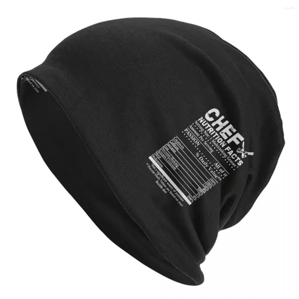 Berets engraçado cozinhar crânio faca chef bonnet chapéu outono inverno ski crânios gorros cozinhar para homens mulheres primavera cabeça envoltório bonés