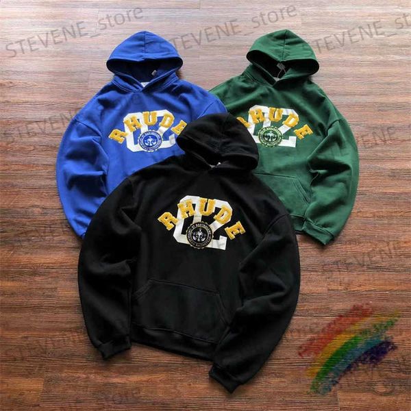 Hoodies dos homens moletons toalha bordado velo hoodie homens mulheres 1 1 melhor qualidade patchwork crachá pullovers t231215