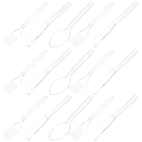 Forks 50 set parti çatı bıçağı çatal kaşık sunucusu aksesuarları