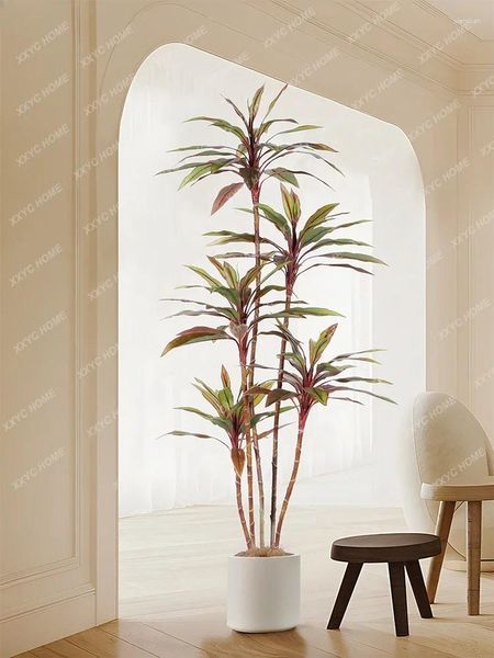 Fiori decorativi Vera pianta verde REDLEAF Canna Bonsai Advanced Bionic Divano Bordo Ornamenti Decorazioni da terra