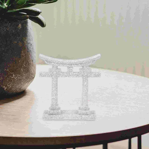 Decorazioni da giardino Artigianato in stile cinese Decorazione del santuario giapponese Mini casa decorativa in PVC Porta Torii