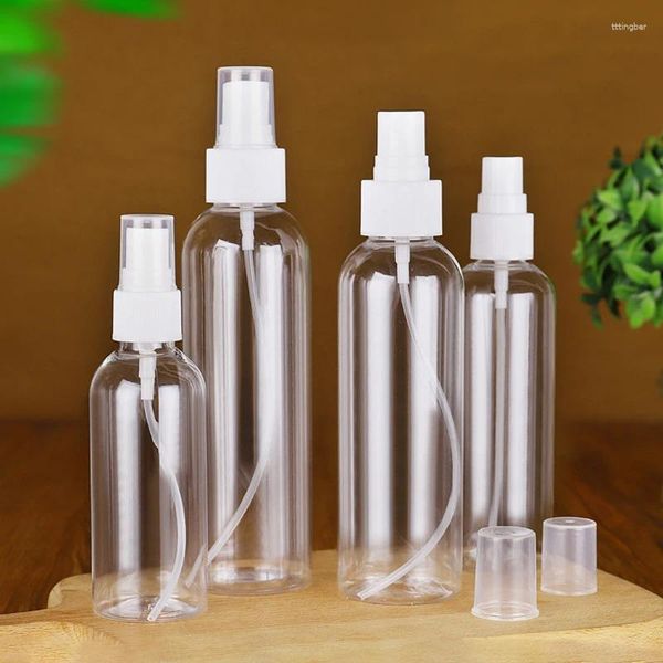 Make-up-Pinsel, 20/200 ml, tragbare Sprühflasche, transparenter Kunststoff, seitliche Unterabfüllung, nachfüllbar, Großhandel