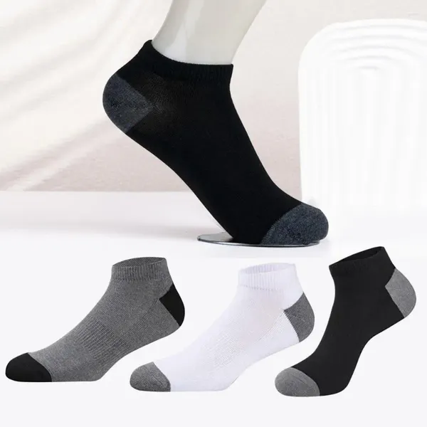 Herren-Socken für Herren, Crew, schmutzabweisend, atmungsaktiv, rutschfest, Jogging, 12 Paar, weich, farblich abgestimmt, Unisex, niedriger Schnitt