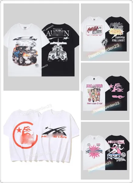 Magliette lunghe da uomo di design da donna Manica lunga Hellstar Studios Records T-shirt girocollo Stampa Uomo Casual Manica lunga Street Long Top Taglia europea
