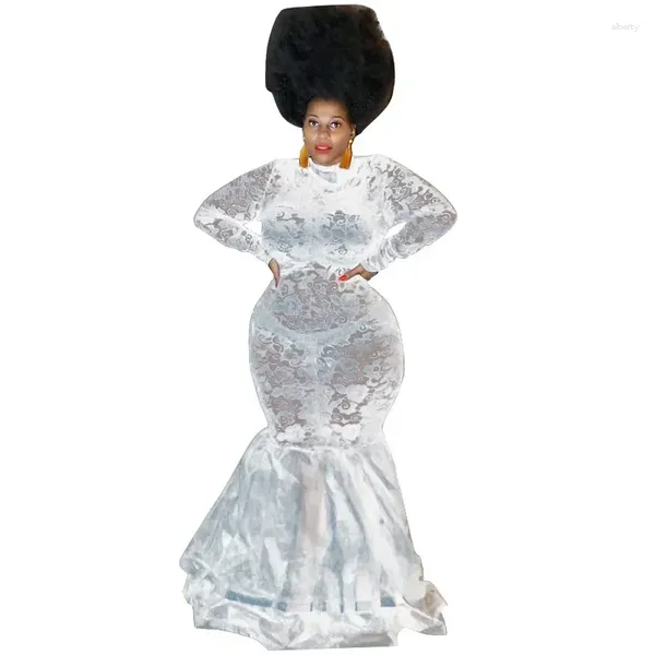 Этническая одежда 2024, африканские свадебные платья для женщин, традиционное черное, белое, красное кружевное вечернее платье с круглым вырезом, Африка