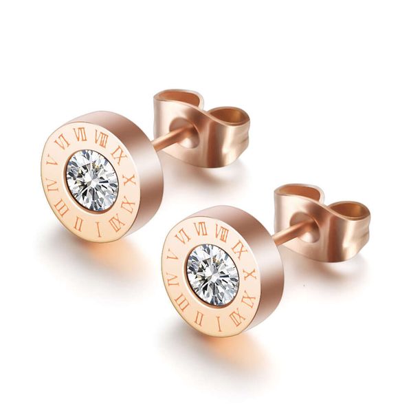 Designer di lusso Donna Moda Stud Amante Regali con orecchini di fidanzamento con diamanti per Natale Numeri romani Orecchini Designer per le donne Oorbellen Aretes Regalo