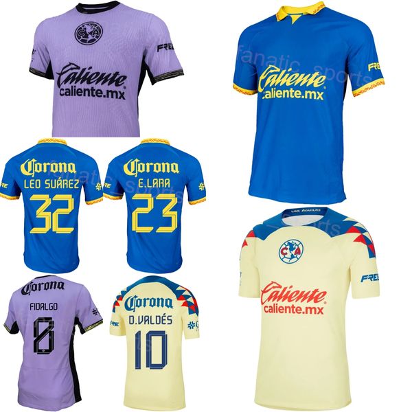 Uomo Club America Club Team 32 SUAREZ Maglie da calcio 5 ALVAREZ 2 FUENTES SANCHEZ ZENDEJAS 8 FIDALGO 10 VALDES RODRIGUEZ DOS SANTOS QUINONES Kit maglia da calcio 23/24