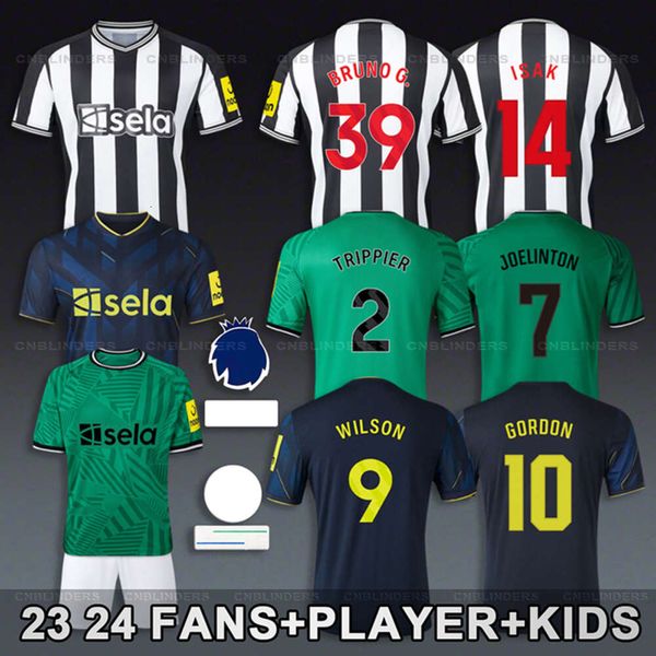 Joelinton Bruno Guimaraes Soccer Jersey 2024 Tonali Almiron 23 24 футбольная рубашка Униформа молодежи Kid Kit Wilmon Wilson Энтони Гордон Исак Киран Триппье Джо Уиллок