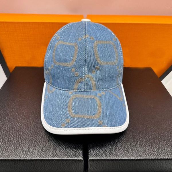 Moda Jumbo Chapéu de Beisebol Designer Denim Cap para Homens Mulher Bonés de Inverno Teddy Triangular Beanie G Casquettes Azul Tampas Ajustadas Sun Visor Acessórios para Caminhões