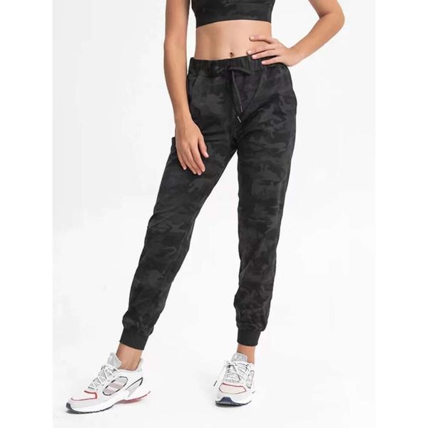 Lu Lu Align Pant Tessuti elasticizzati Donna Yoga Fitness Jogger Leggings con due tasche laterali Camo Loose Fit Sport Active Skinny Pantaloni alla caviglia Limoni LL Esercizio