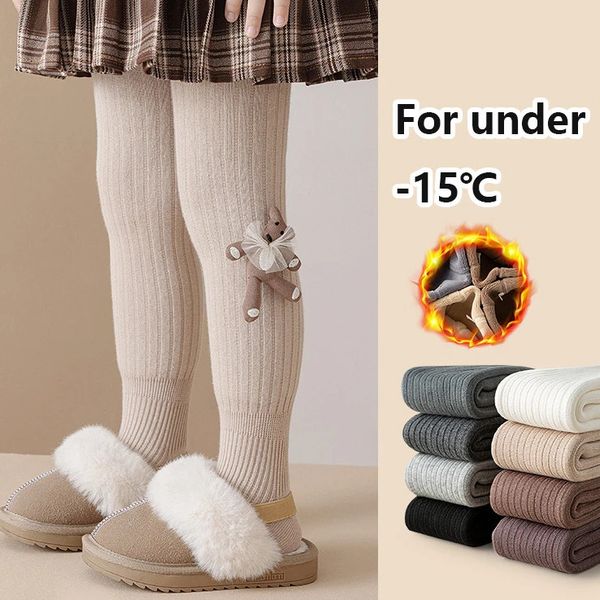 Toz Taytlar Kış Çocuk Peluş Peluş Kalın Pantyhose Bebek Tavşan Kaşmir Bebek Taytlar Çocuklar İçin Sıcak Taytlar Kız Pantys Toddler Stocking 231215