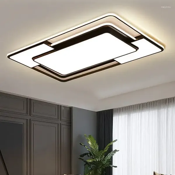 Plafoniere moderne a LED Lampada da soggiorno Camera da letto Cucina Decorazioni per interni domestici Lampadari Quadrati dimmerabili Lampara Techo