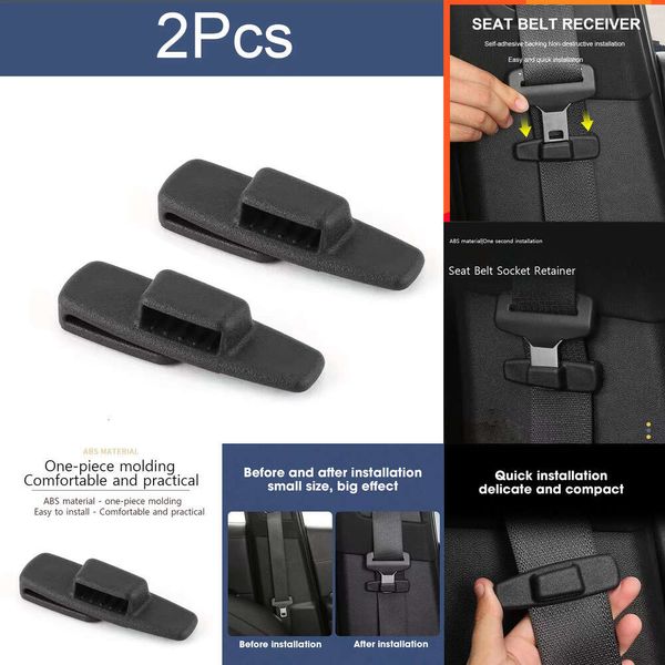 Elettronica per auto Supporto per cintura di sicurezza per auto ABS Clip per stabilizzatore con fibbia per cintura di sicurezza Supporto universale per fibbia per auto Prevenire lo scuotimento Universale