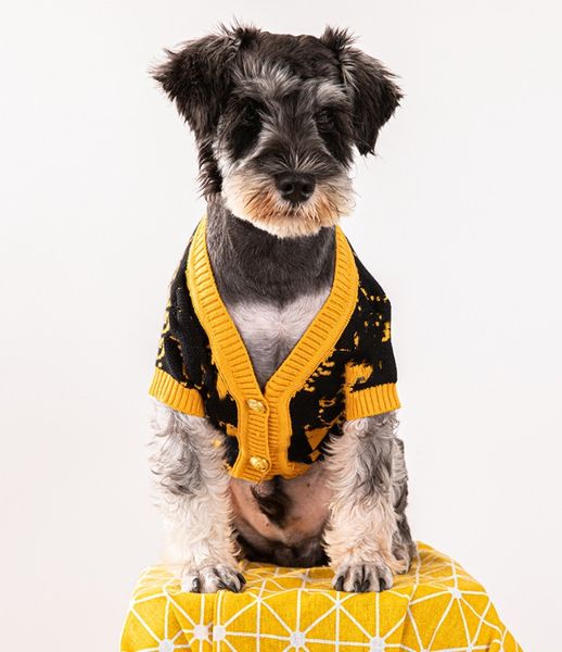 Großhandel Modemarke Haustierpullover Herbst und Winter Thermostrick-Hundepullover Kleine und mittelgroße Hunde Schnauzer-Hundekleidung