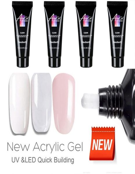 lusso 15ml Poly Gel Finger Extension Crystal Jelly Nail Gel Camouflage UV LED Hard acrilico Builder Nail Art Products5130492