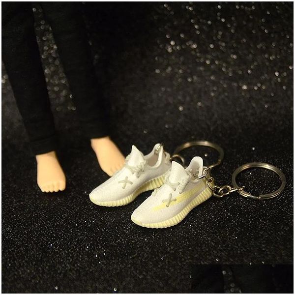 Anahtarlıklar Landards Keychains 3D Mini E Sneaker Keychain Ayakkabı Modeli Sırt Çantası Kolye Erkek Doğum Günü Partisi Mevcut Yüksek Quali DH51T