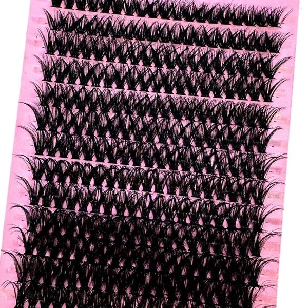Cílios falsos 14 linhas 50d mistura de 10-17mm de extensão natural grossa de vison cidadão faux 3D Rússia cílios de cílios de maquiagem individual
