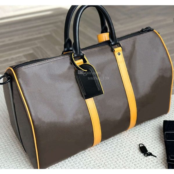 Luxury Duffel Bag Halten Sie alle Handtaschen Designer -Tasche Duffle Bag Leder Gepäck Schulter Reisetasche 35 cm 45 cm 50 cm