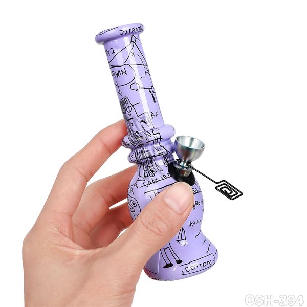 Mini Beaker Bong Cup Bubbler Bong d'acqua Bong di vetro spesso Tubi d'acqua Piattaforme petrolifere Narghilè Shisha Fumatori