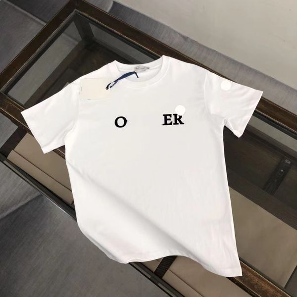 Mon Mens Tshirt Tasarımcı Polo Lüks Gömlek Kadın Moda% 100 Saf Pamuk Mektup Baskı Tasarım Kısa Kollu Toptan Fiyat