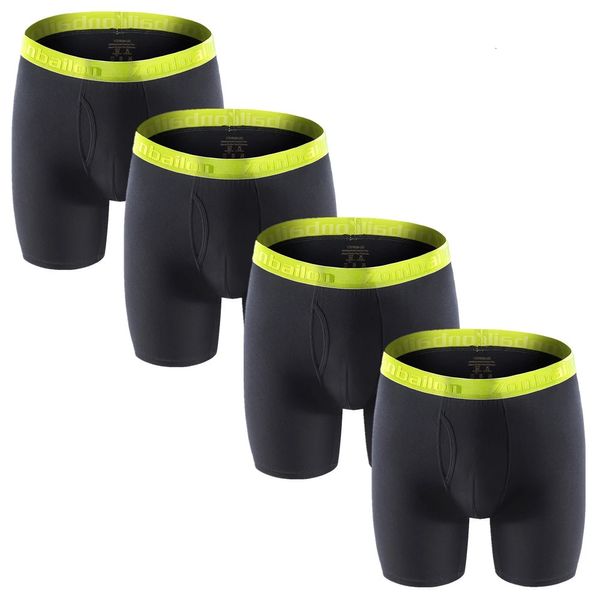 Cuecas de fibra de bambu respirável sob o desgaste 4pcslot EUA tamanho longo estilo homens boxers edição mens roupa interior plus mxxxl 231215