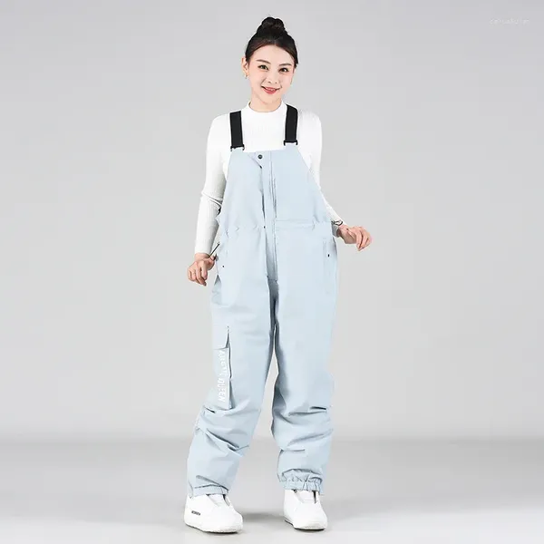 Skifahren Hosen Verdicken Schnee Outdoor Sport Männer Frauen Ski Overall Winddicht Wasserdichte Overalls Snowboarden Hose