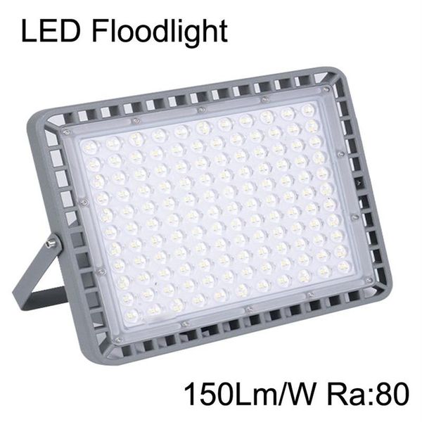 Proiettori a LED ultrasottili 400W 300W 200W 100W 150Lm W Faretto Ra80 AC85-265V Proiettori per giardino esterno crestech249C