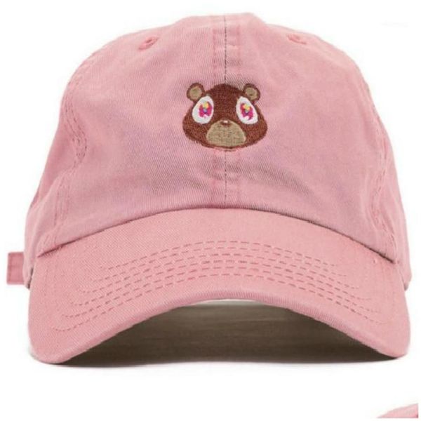 Top Caps West Ye Bear Baba Hat Güzel Beyzbol Kapağı Yaz Erkekler İçin Kadınlar Snapback Uni özel Sürüm 1 Damla Teslimat Moda Accessor Dh6wq