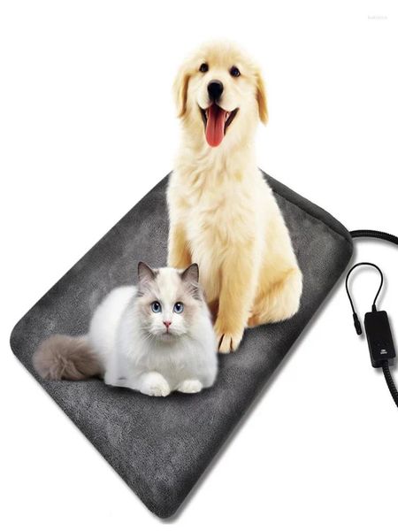 Одеяла, низковольтная грелка для домашних животных, электрическое одеяло с датчиком давления, 3-ступенчатый подключаемый термостат, водонепроницаемый, против укусов