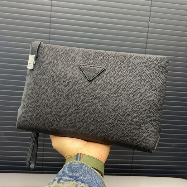 Portafoglio da uomo di design classico italiano nuovissimo Porta carte di credito di lusso Pochette di grande capacità Moda Nuove borse originali in vera pelle Prodotto di alta qualità