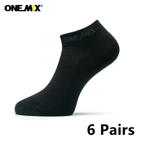 Spor çorap markası 6 çift erkekler koşu çorapları pamuk yastık nefes alabilen açık hava spor yürüyüş tırmanma yürüyüş mürettebat elbise siyah çorap 231216