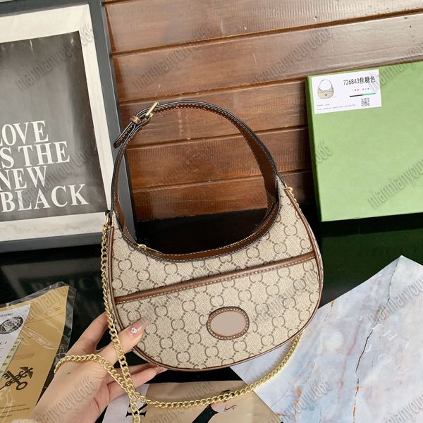 Döngü lüks omuz çantası tasarımcıları çanta çantaları çanta kahverengi çiçek kadınlar tote marka deri crossbody çanta kahverengi ekose m81098 m726843