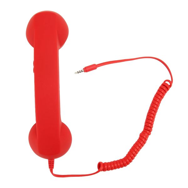 Telefone Retro-Telefonhörer, professioneller 35-mm-Stecker, strahlensicher, kabelgebundener Mobiltelefonhörer für Smartphone, PC 231215