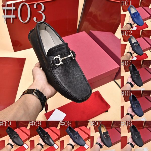 39MODELLO Designer Scarpe fatte a mano italiane Mocassini di lusso in vera pelle di alta qualità Slip-on Scarpe casual da uomo Mocassino di alta qualità Scarpe da uomo d'affari Taglia 38-46