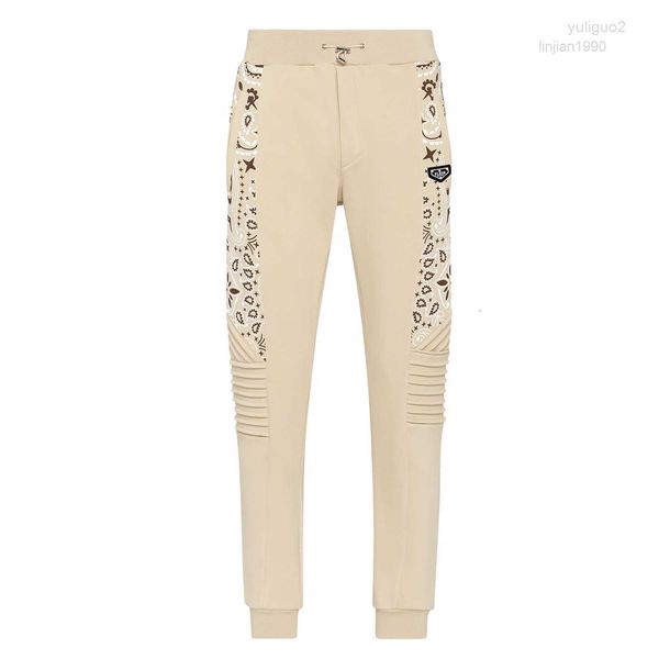 2023 PLEIN BEAR JOGGINGHOSE PAISLEY BANDANA PP Schädel Herren Damen Hosen Sport Luxus Designer Jogginghose Kordelzug Jogger Paar Markenkleidung 8476