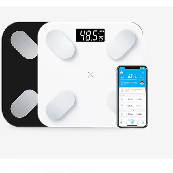 Домашние масштабы USB зарядка Bluetooth Fale Fal Scale Scale Smart Digital Electronic Balance для Y231215