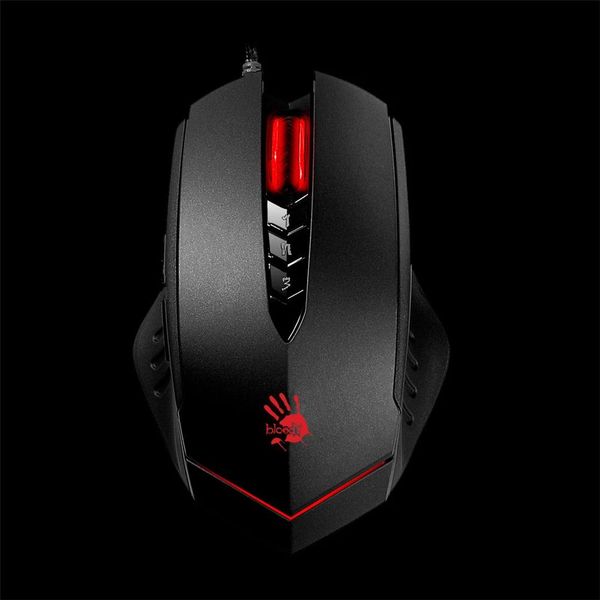 Mouse de jogos USB de combos para sangrento V8M 3200DPI 3D WIDED 8 CHAVES DE PROGRAMAÇÃO BOTON MOTOR OPTICO PC Construído na versão de ativação de armazenamento