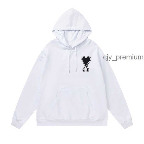 Amis Herren Hoodies Sweatshirts Pullover Lose Langarm Frühling Embroid Heart Prin Loves Tops Designer Hoodie Cp Puff Pink Spider Lulemens Frauen 5 ODML