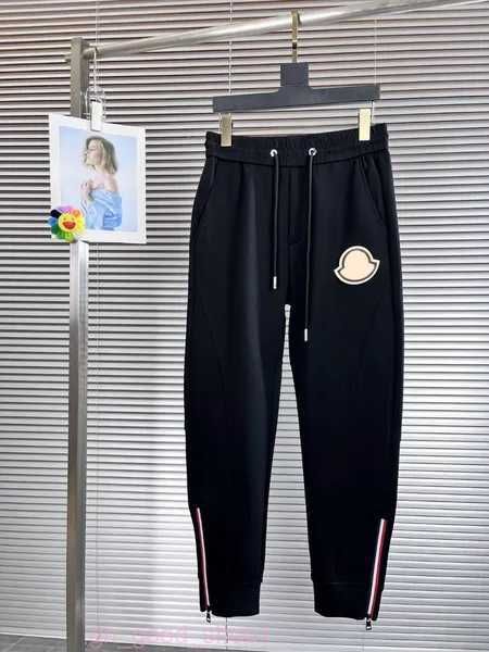 Monclair Ceket Erkek Pantolon Monclair Pant Tasarımcı Pantolon İşlemeli Bayanlar Mizaç Moda Pantolon Moda Günlük Drawstring Sweetpants 9 Tdnt