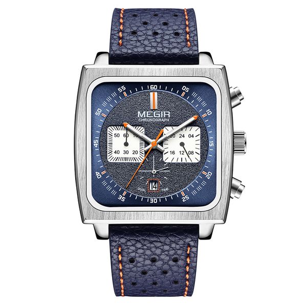 Designer Watches Genuine in pelle velo da uomo tempistica multi funzionale da 44 mm orologio quarzo