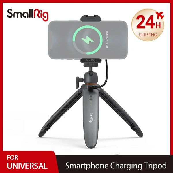 Supporti SmallRig Treppiede di ricarica universale per smartphone Iphone 13 Pro Max Vlog Riprese video Ricarica wireless Controllo wireless 3108