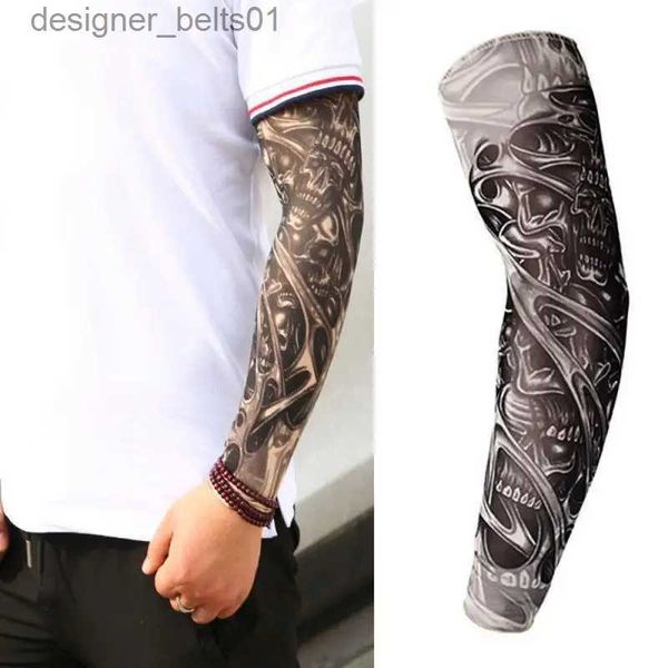 Sleevelet Armstulpen 1/2PCS Armstulpen UV-Schutz Outdoor Golf Sport Wandern Reiten Arm Tattoo Ärmel Voller Armwärmer ReitausrüstungL231216