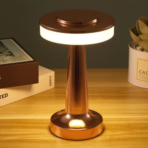 Novelty Items Retro Bar Table Lamp Led Rechargeable Desk Light Room Decor Lampe Camping Luces Bedroom Coffee Decoration Chambre Night Lights 231216