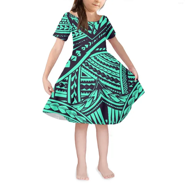 Бальные платья, продажа племени Самоа, изготовленная на заказ девушка с татуировкой тотема с круглым вырезом и короткими рукавами, удобная летняя пляжная юбка на день рождения