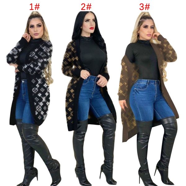 Luxuriöse Designer-Damenjacke für Herbst/Winter in Europa und Unitedtemperament, schlanker Strick-Cardigan, Mantel, 3 Farben