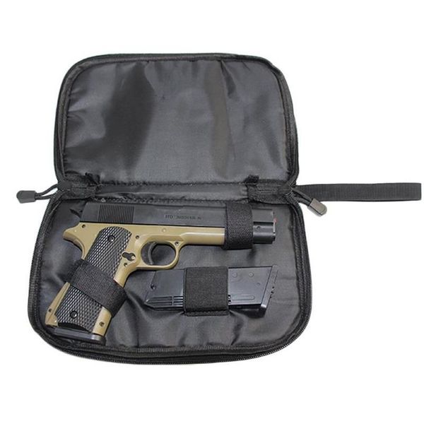 Sacchi per armi Borsa tattica per pistola Custodia per trasporto a mano Custodia per pistola Fondina Militare Paintball Carrier Soft Paddle Caccia all'aperto Accessori243p